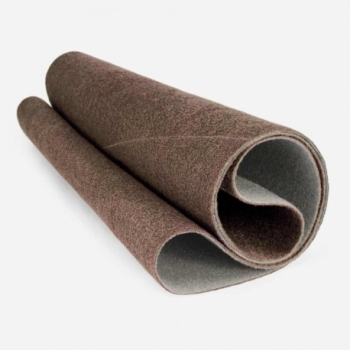 Wide fibre abrasive belt...